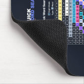 Schnelles Wortsuchrätsel-Mauspad Nachtmodus Mousepad (Ecke)