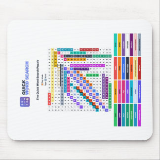 Schnelles Wortsuchrätsel-Mauspad Tag-Modus Mousepad