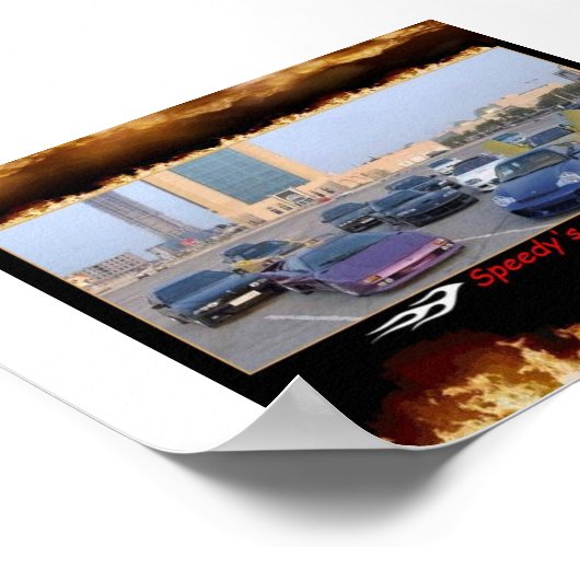 Schnellfahrzeuge Poster (Ecke)