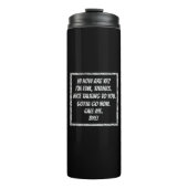 Schnellgrüße Thermosbecher (Vorderseite)