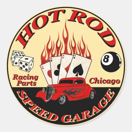 Schnellheftaufkleber Runder Aufkleber (Vorderseite)