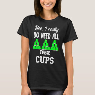 Schnelligkappen Sportstapel T-Shirt