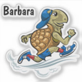 Schnelligkeit der Schildkröte, kundenspezifisch ge Aufkleber (Vorderseite)