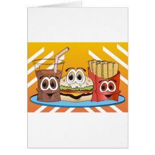 Schnellimbiss-Cartoon