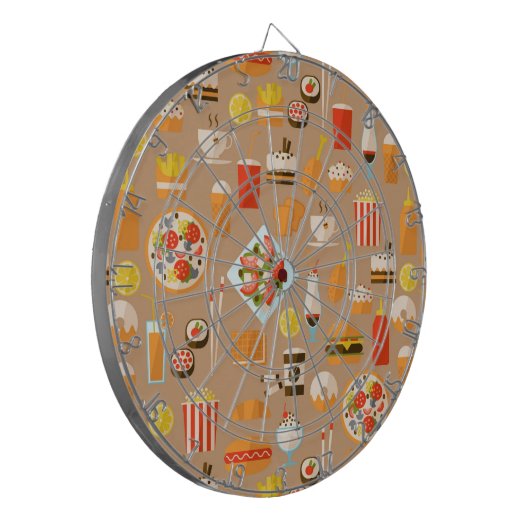 Schnellimbiß Dartscheibe (Vorderseite Links)