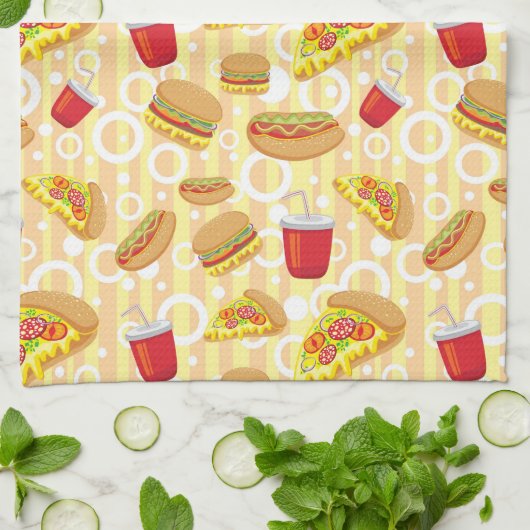 Schnellimbiß Geschirrtuch (Gefaltet)