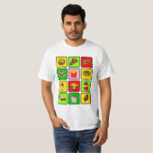 Schnellimbiss-Junkie-Shirt - wählen Sie Art u. T-Shirt (Vorne ganz)