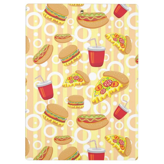 Schnellimbiß Klemmbrett (Rückseite)