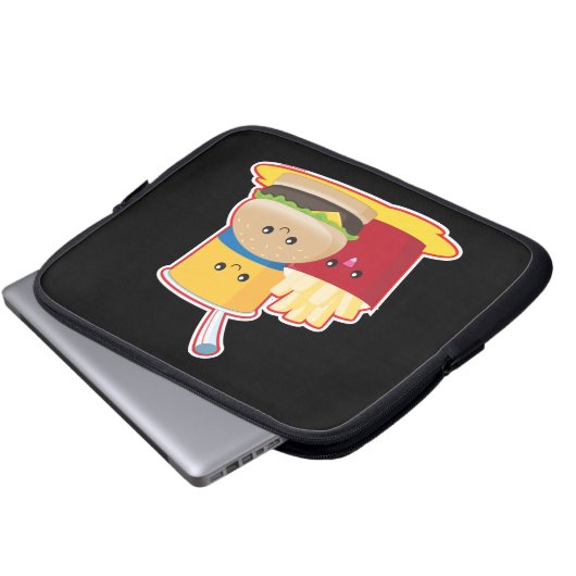 Schnellimbiß Laptopschutzhülle (Vorne Knopf)