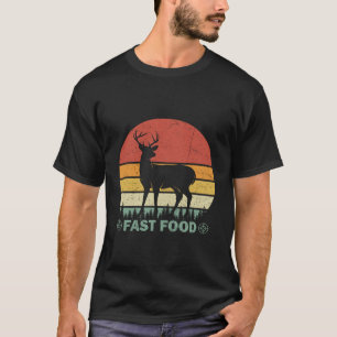 Schnellimbiss Lustiger Bock-Elch-Hirsch-Jagd-Vinta T-Shirt