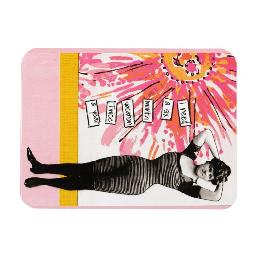 Schnellimbiss Magnet sechs Monate (Horizontal)