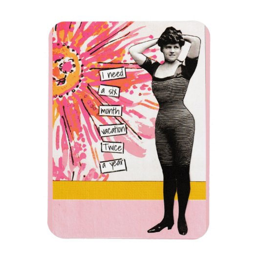 Schnellimbiss Magnet sechs Monate (Vertikal)