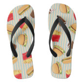 Schnellimbiss-Muster 2 Badesandalen (Fußbett)