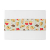 Schnellimbiss-Muster 2 Einladungsbanderole (Rückseitenbeispiel)