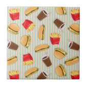 Schnellimbiss-Muster 2 Fliese (Vorderseite)