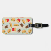 Schnellimbiss-Muster 2 Gepäckanhänger (Vorderseite horizontal)