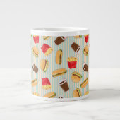Schnellimbiss-Muster 2 Jumbo-Tasse (Vorderseite)