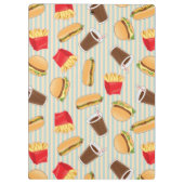 Schnellimbiss-Muster 2 Klemmbrett (Rückseite)