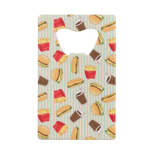 Schnellimbiss-Muster 2 Kreditkartenflaschenöffner (Rückseite)