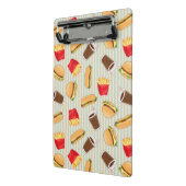 Schnellimbiss-Muster 2 Mini Klemmbrett (Gewinkelt2)