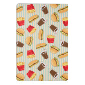 Schnellimbiss-Muster 2 Mini Klemmbrett (Rückseite)