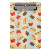 Schnellimbiss-Muster 2 Mini Klemmbrett (Vorderseite)