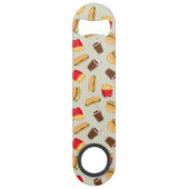 Schnellimbiss-Muster 2 Speed Flaschenöffner (Rückseite)