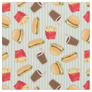 Schnellimbiss-Muster 2 Stoff