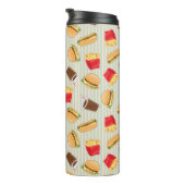 Schnellimbiss-Muster 2 Thermosbecher (Nach rechts gedreht)