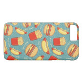 Schnellimbiss-Muster 3 Case-Mate iPhone Hülle (Rückseite (Horizontal))