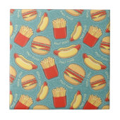 Schnellimbiss-Muster 3 Fliese (Vorderseite)