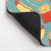 Schnellimbiss-Muster 3 Mousepad (Ecke)