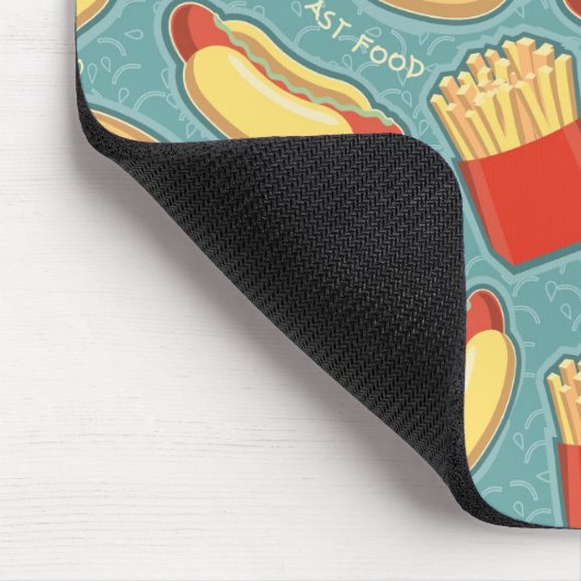 Schnellimbiss-Muster 3 Mousepad (Ecke)