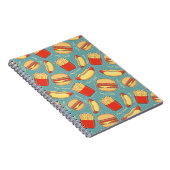 Schnellimbiss-Muster 3 Notizblock (Rechte Seite)