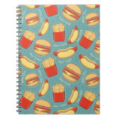 Schnellimbiss-Muster 3 Notizblock (Vorderseite)