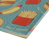 Schnellimbiss-Muster 3 Schneidebrett (Ecke)