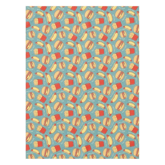 Schnellimbiss-Muster 3 Tischdecke (Vorderseite)