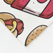 Schnellimbiss-Muster-Fleecedecken Fleecedecke (Ecke)