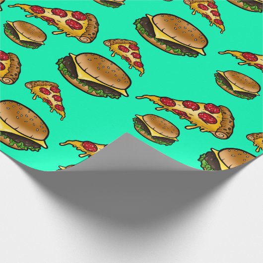 Schnellimbiss-Packpapier Geschenkpapier (Ecke)