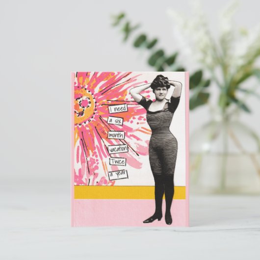 Schnellimbiss Postkarte sechs Monate (Stehend Vorderseite)