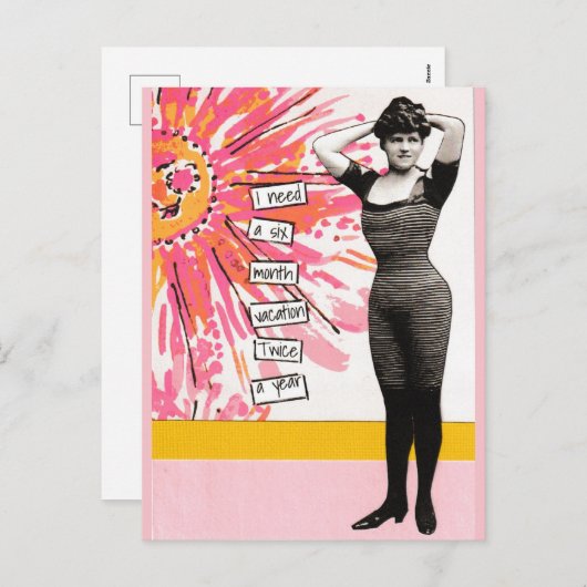 Schnellimbiss Postkarte sechs Monate (Vorne/Hinten)