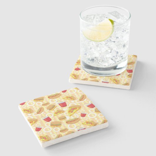 Schnellimbiß Steinuntersetzer (Seitenansicht)