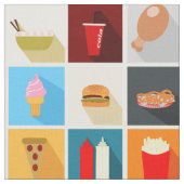 Schnellimbiß Stoff (Nahaufnahme)