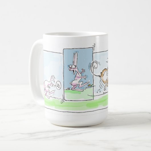 Schnellimbiss-Tasse vom Kabuki Cartoon Kaffeetasse (Vorderseite Links)