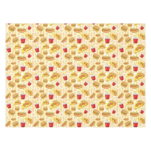 Schnellimbiß Tischdecke (Vorderseite (Horizontal))