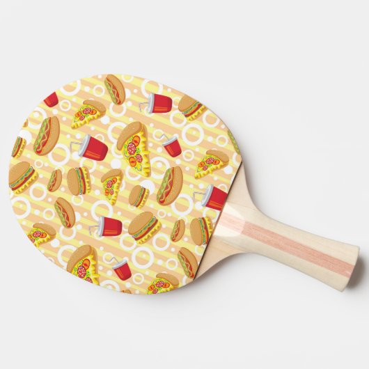 Schnellimbiß Tischtennis Schläger (Seitenansicht)