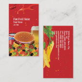 Schnellimbiss-Visitenkarte Visitenkarte (Vorne/Hinten)