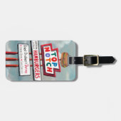 Schnellimbiss-Zeichen Gepäckanhänger (Vorderseite horizontal)