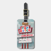 Schnellimbiss-Zeichen Gepäckanhänger (Vorderseite vertikal)