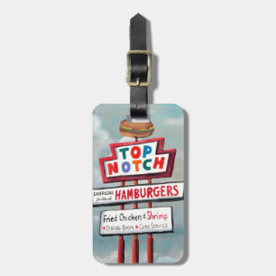 Schnellimbiss-Zeichen Gepäckanhänger